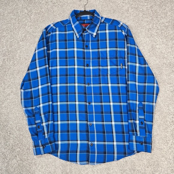 Burton Other - Burton Flannel Shirt Mens Small Havoc Blue Plaid Snowboarding Outdoors EUC